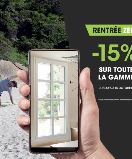 -15% sur toute la gamme jusqu'au 15 octobre
